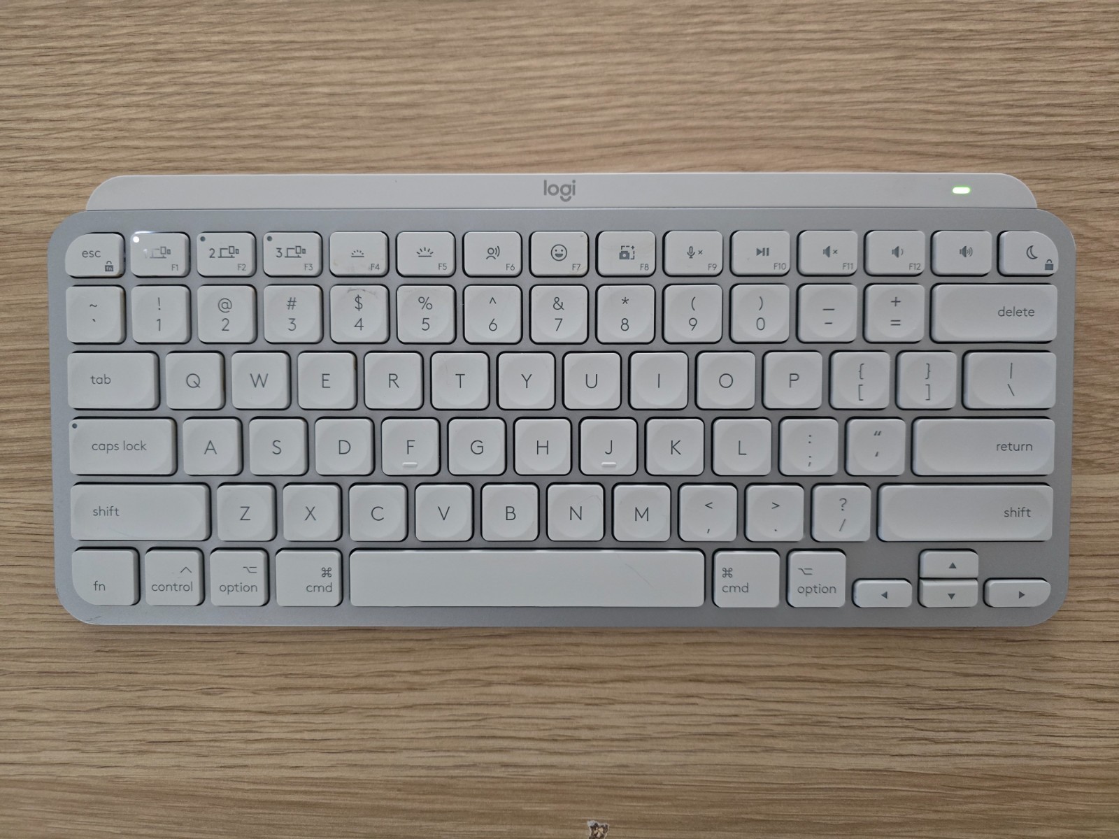 Logitech MX Keys Mini for Mac Wireless Keyboard (Pale Gray), English - US