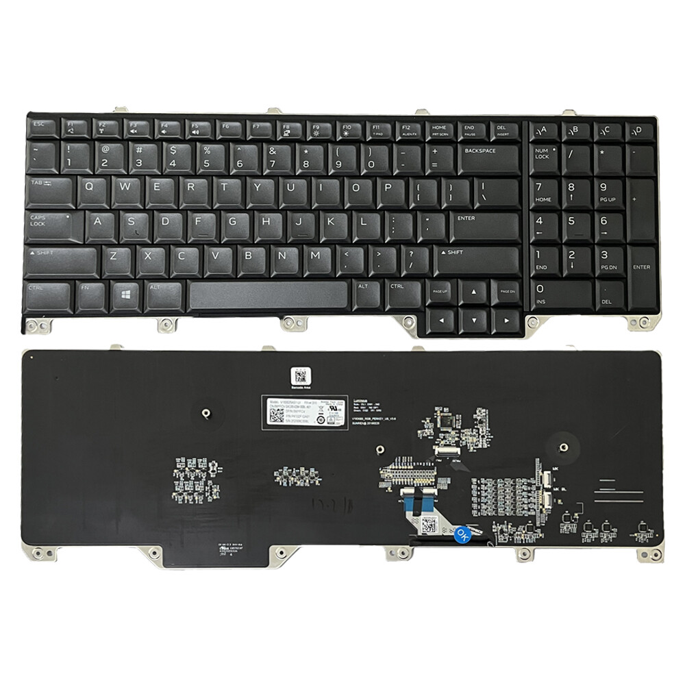 US Backlight keyboard for Dell Alienware 17 R5 Area 51M PK132F11A01 NSK-EYBBC T