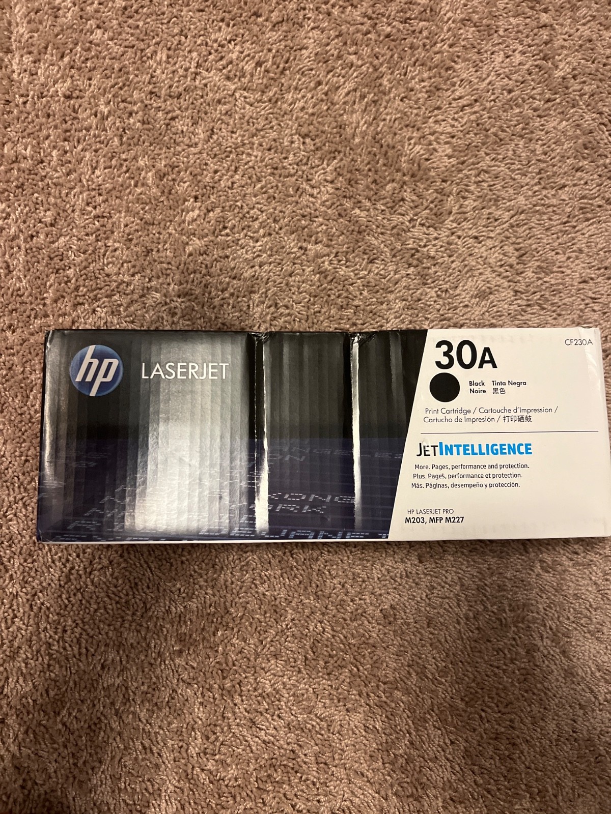 HP 30A Black Toner Cartridge | Works LaserJet Pro M203 Series, LaserJet Pro MFP 