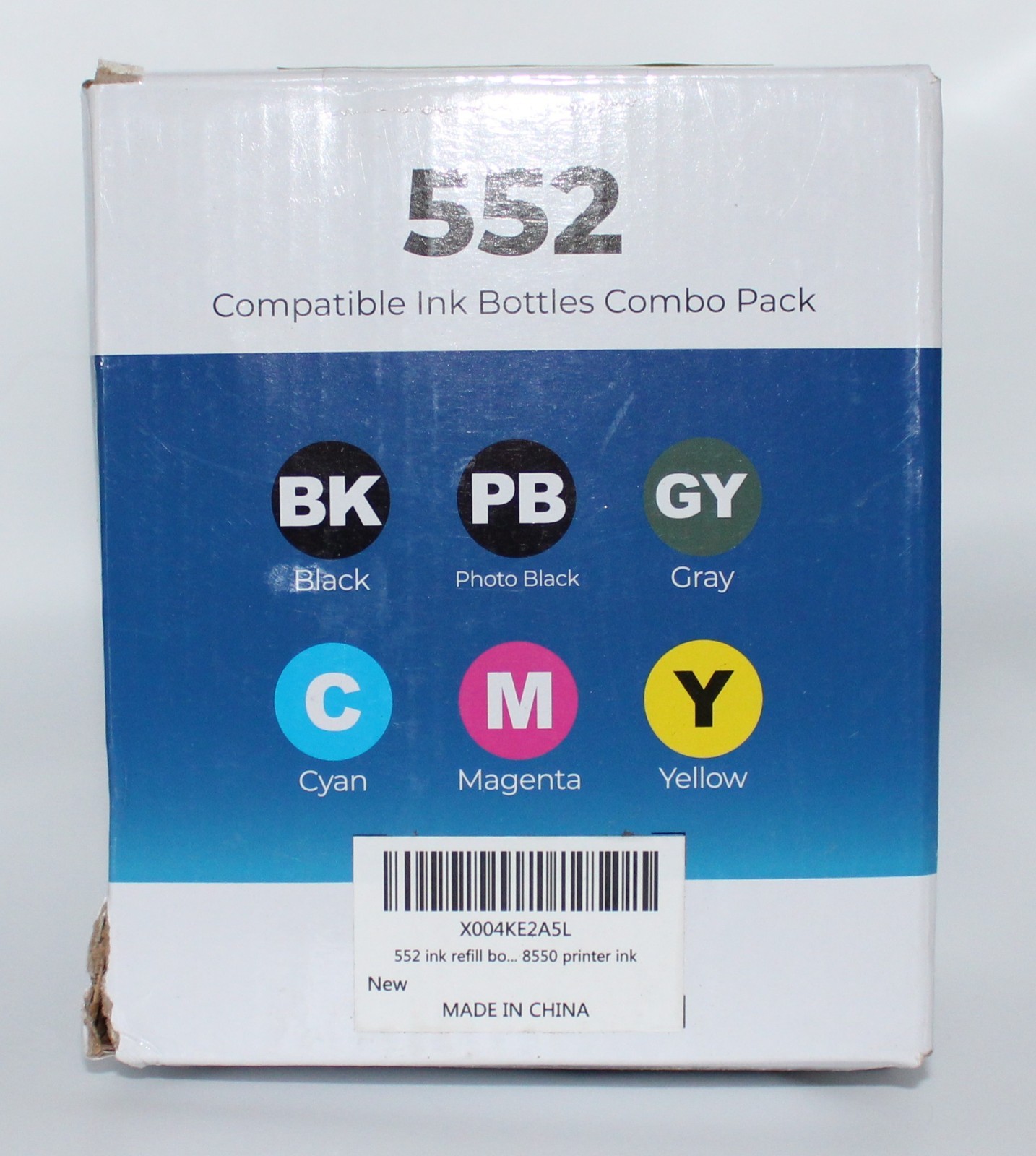 552 Ink Bottle 6-Pack(Compatible to EPSON552)