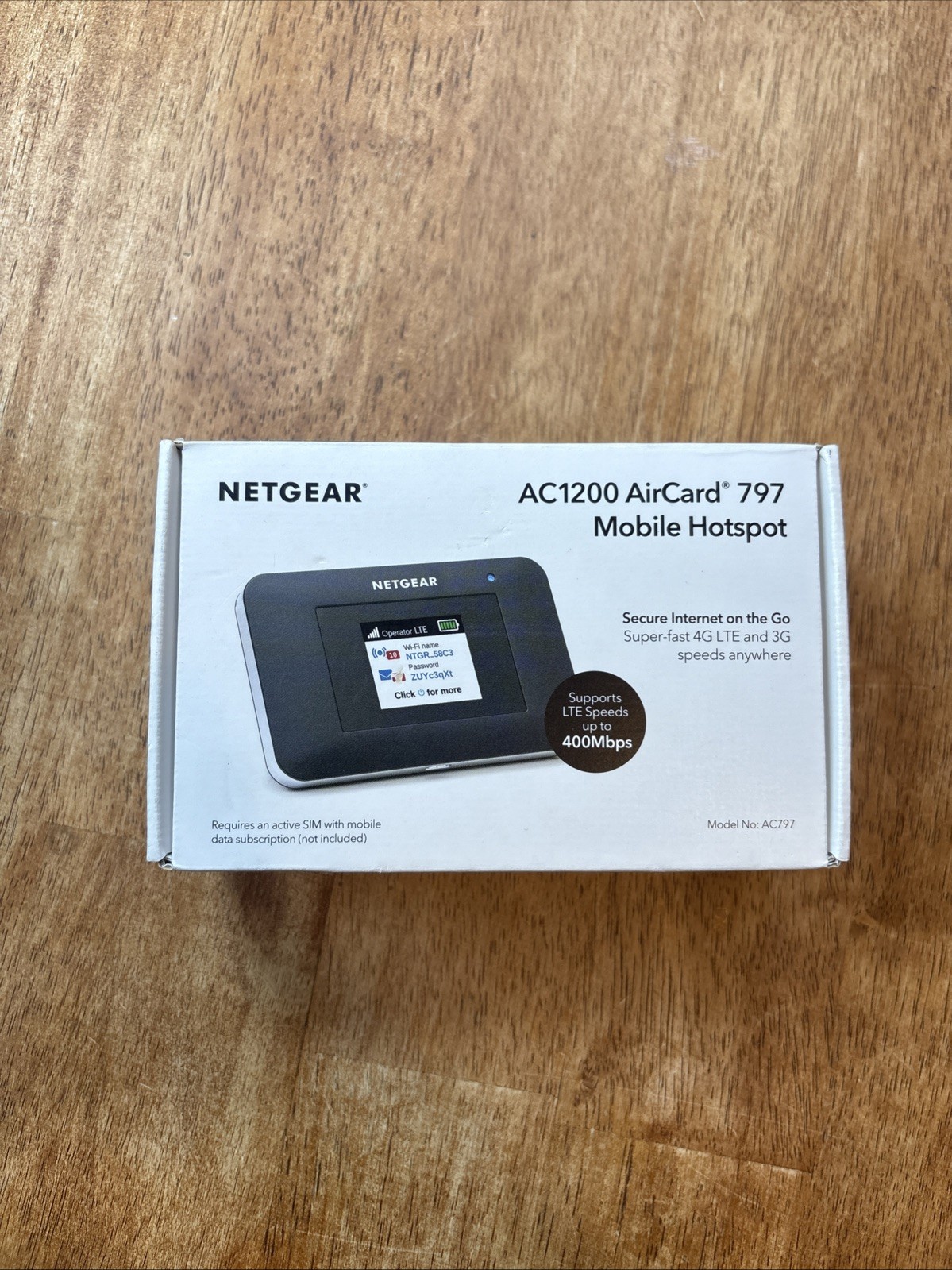 NETGEAR 797S 400 Mbps Wi-Fi Hotspot Modem