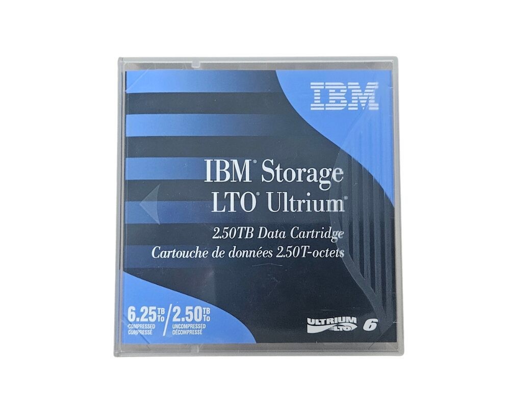 IBM LTO6 Tape Cartridge 00V7590 Ultrium Data Storage Backup 2.50TB / 6.25TB NEW