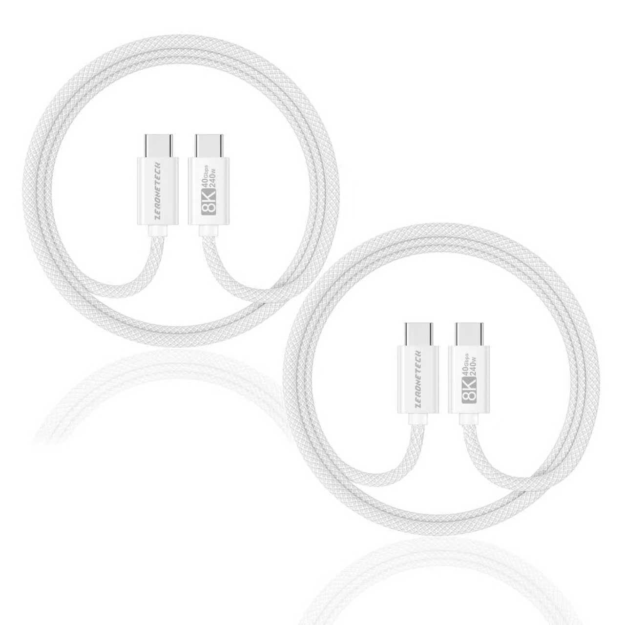 40Gbps USB C Data Cable 5Ft-2Pack,Usb4 Cable for Thunderbolt 4/3,8K Display