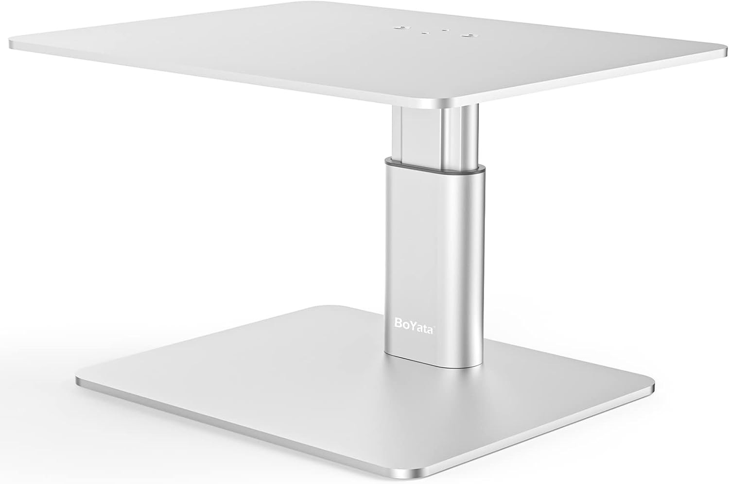 Monitor Riser Stand, Adjustable Height Metal Desktop Stand Storage