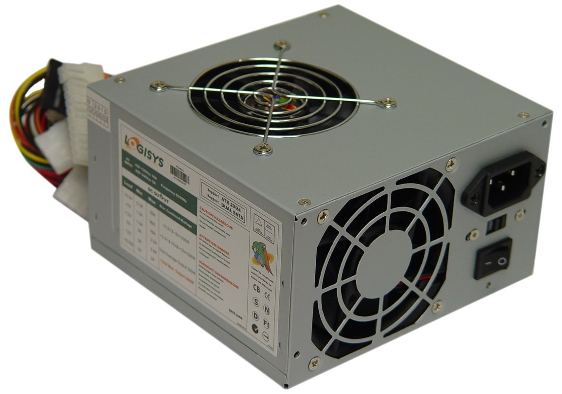 Corp PS480D2 480W ATX PSU 20+4 Pin Dual Fan P4 CPU AMD Intel 4 SATA