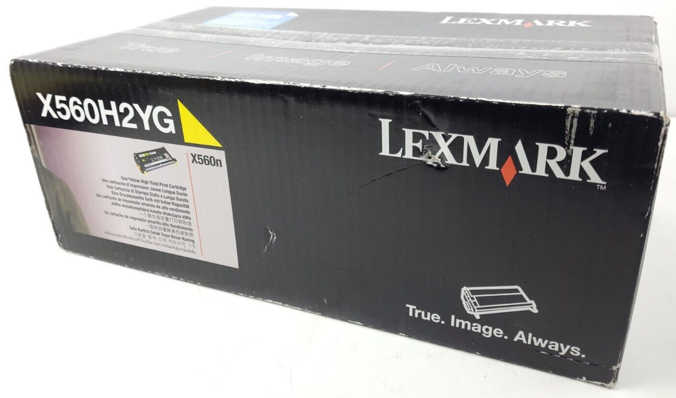 NEW SEALED Lexmark X560n Yellow High Yield Print Cartridge X560H2YG