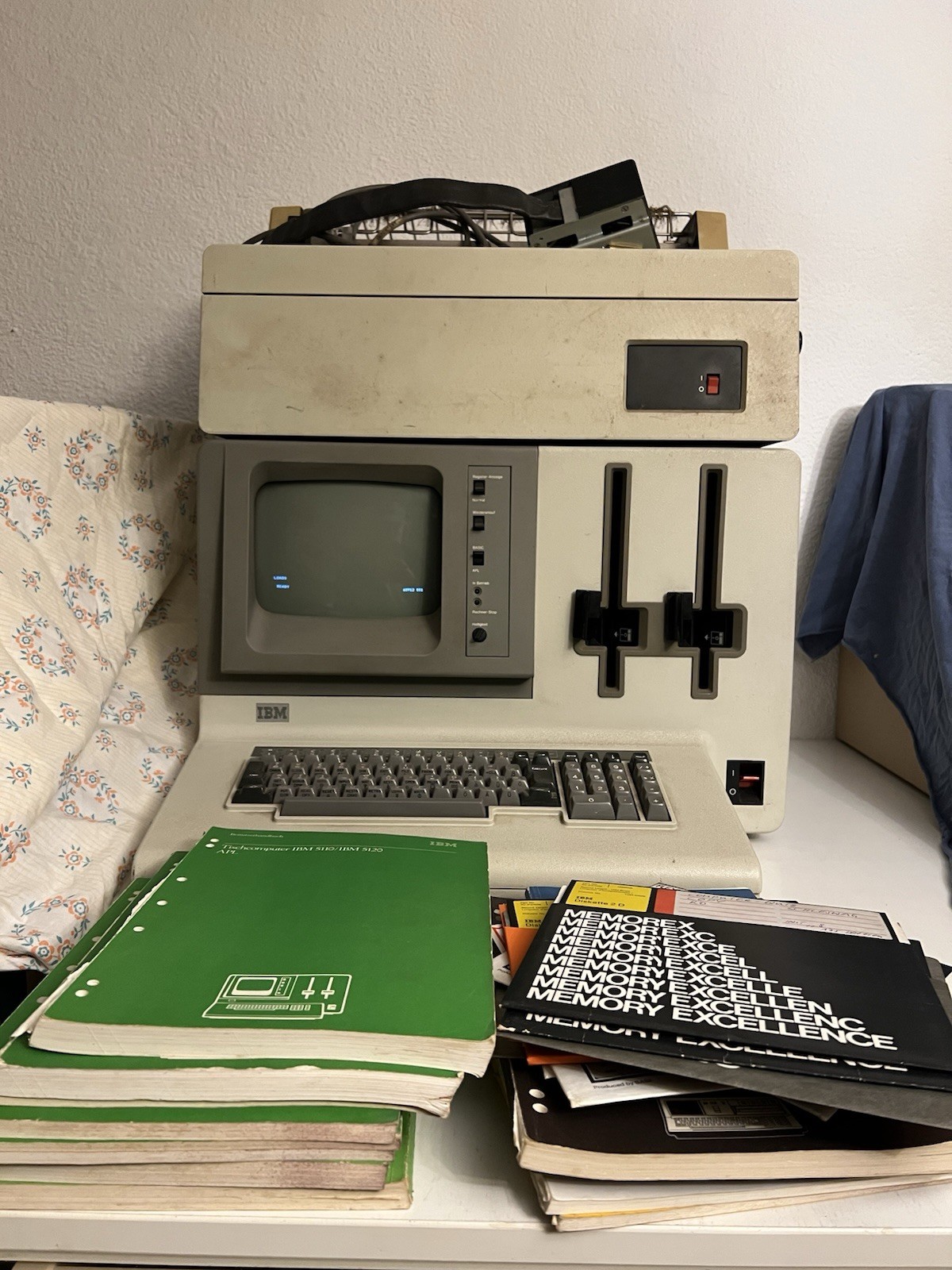 IBM Vintage Workstation PC IBM 5120 / 5110 Model 3 + Printer IBM 5103 + Floppy Disk