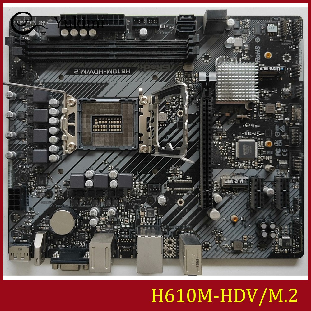FOR ASROCK H610M-HDV/M.2 LGA1700 DDR4*2 Intel 64GB Micro ATX Ｍotherboard Test