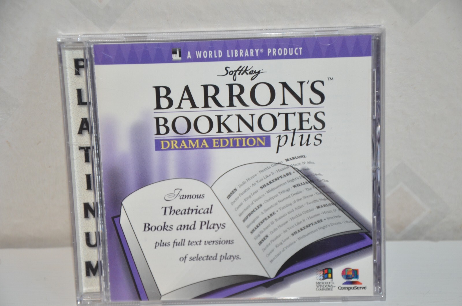 Barron's Booknotes  CD-ROM Drama Edition Plus by Softkey (1996)