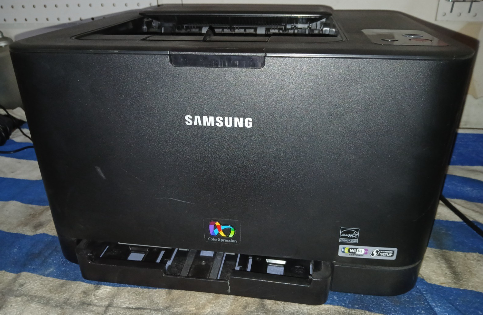 Used *UNTESTED* Power/Buttons Functional Samsung CLP-325 Workgroup Laser Printer