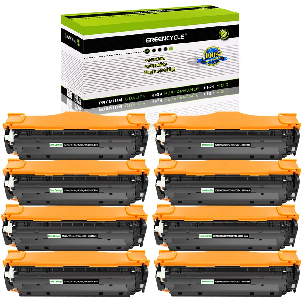 8PK CC530A 304A BK Toner Fits For HP Laserjet CP2020 CM2320NF CM2320FXI CP2025DN