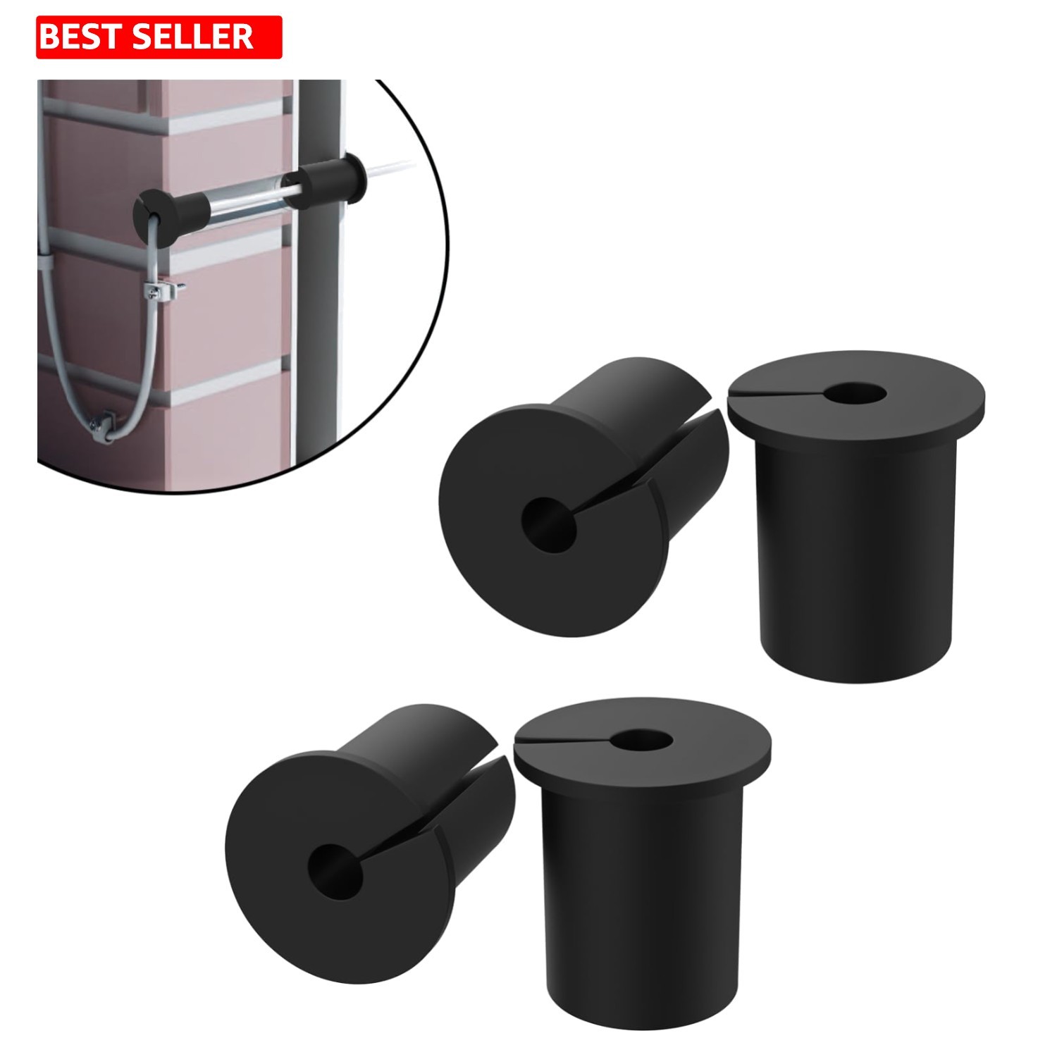 4PCS wall bushing grommet for starlink dishy ethernet adapter cable,1 inch...