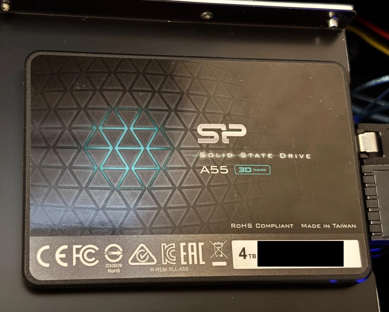 SP Silicon Power 4TB SSD 3D NAND A55 SATA III 2.5 - 100% Health