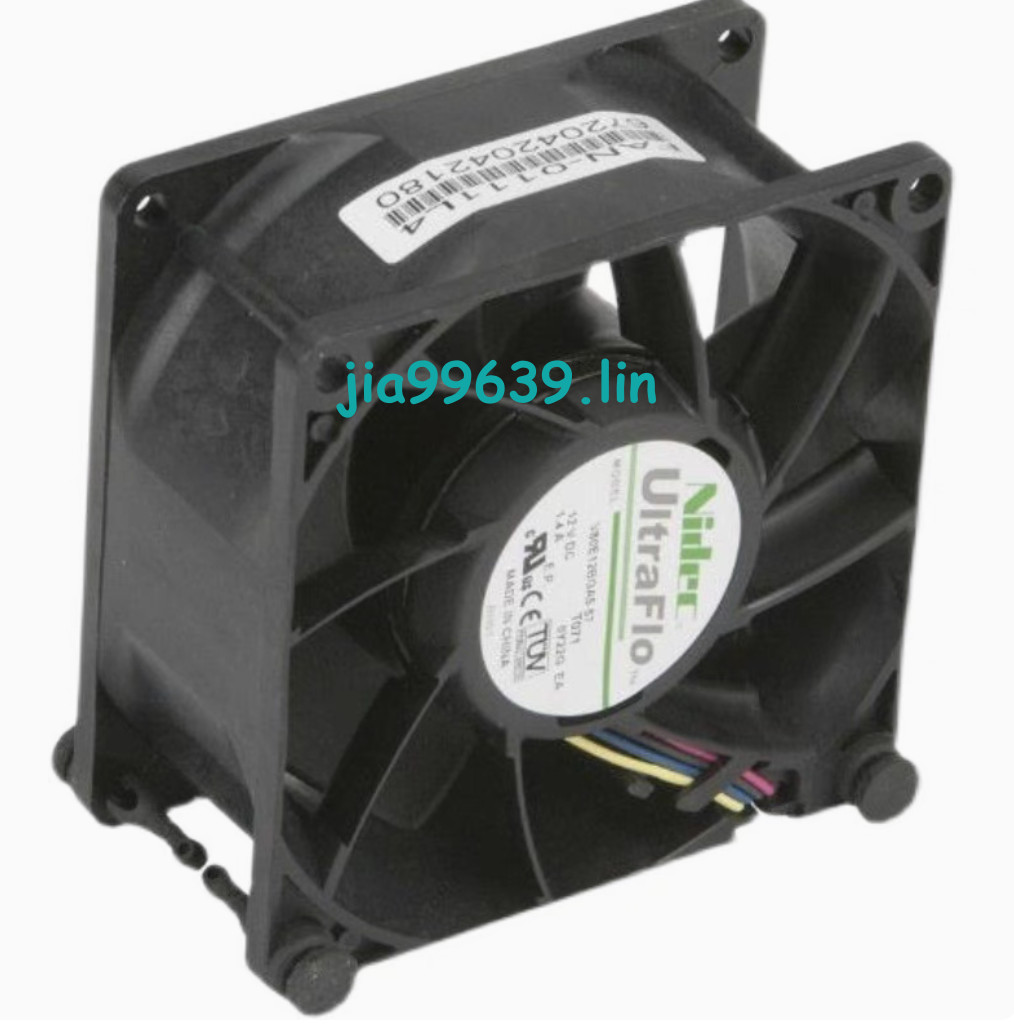 For Supermicro FAN-0111L4 80x38mm9.5K RPM Nidec UltraFlo V80E12BGA5-57 Axial Fan