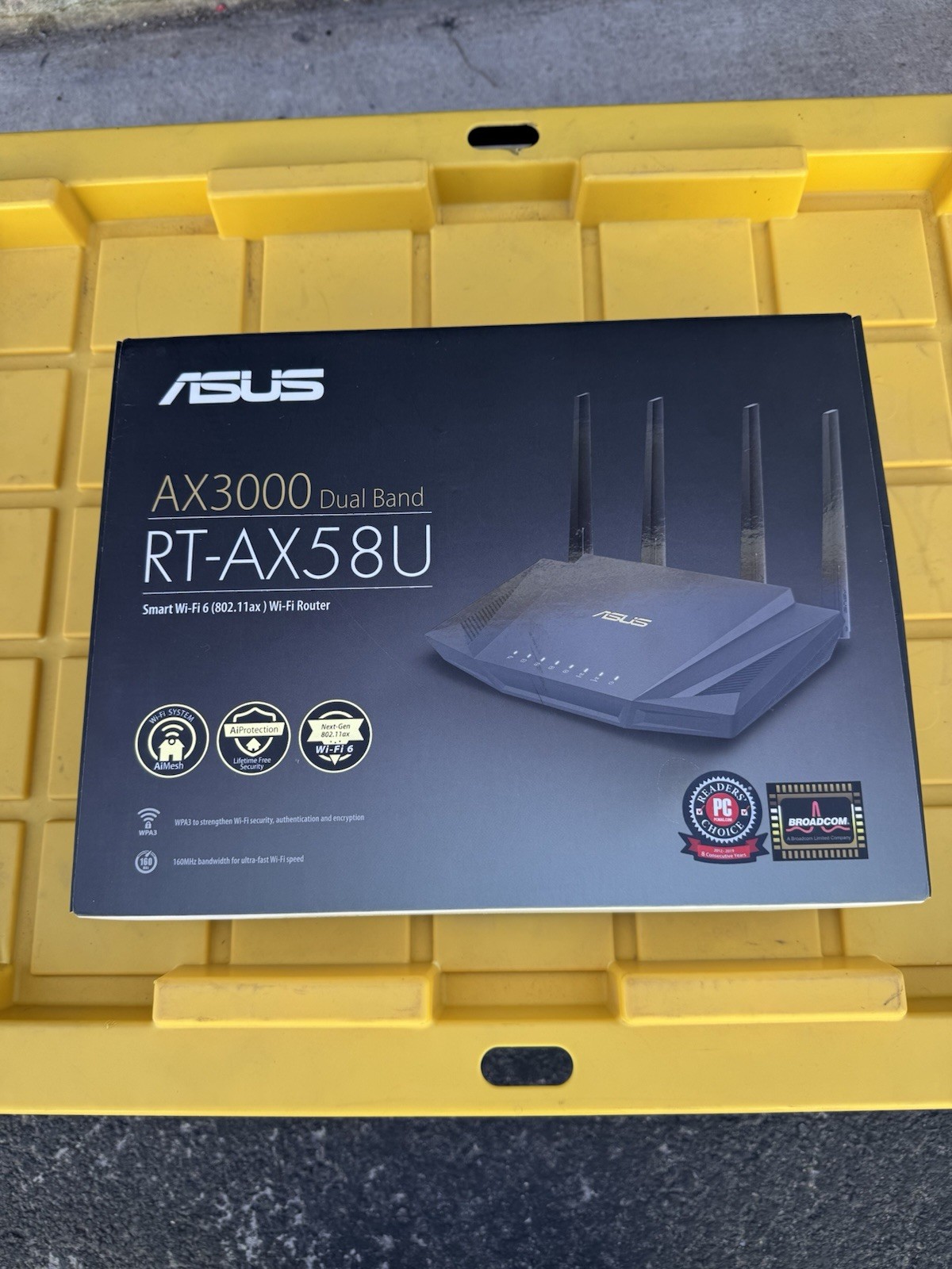 ASUS RT-AX58U AX3000 Dual Band WiFi 6 Router Black