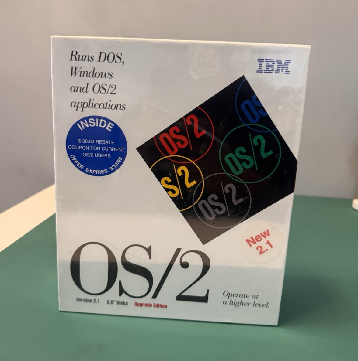 IBM OS/2 2.1 Upgrade Edition Operating System Software 3.5" Floppy Disks EN 