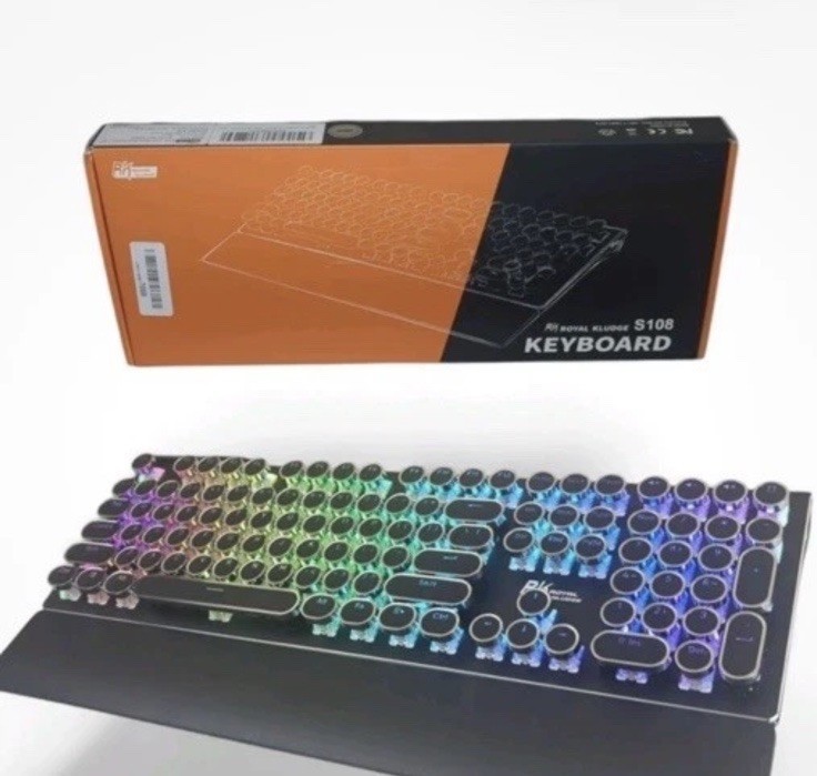 RK ROYAL KLUDGE S108 Typewriter Keyboard (MSRP $59)