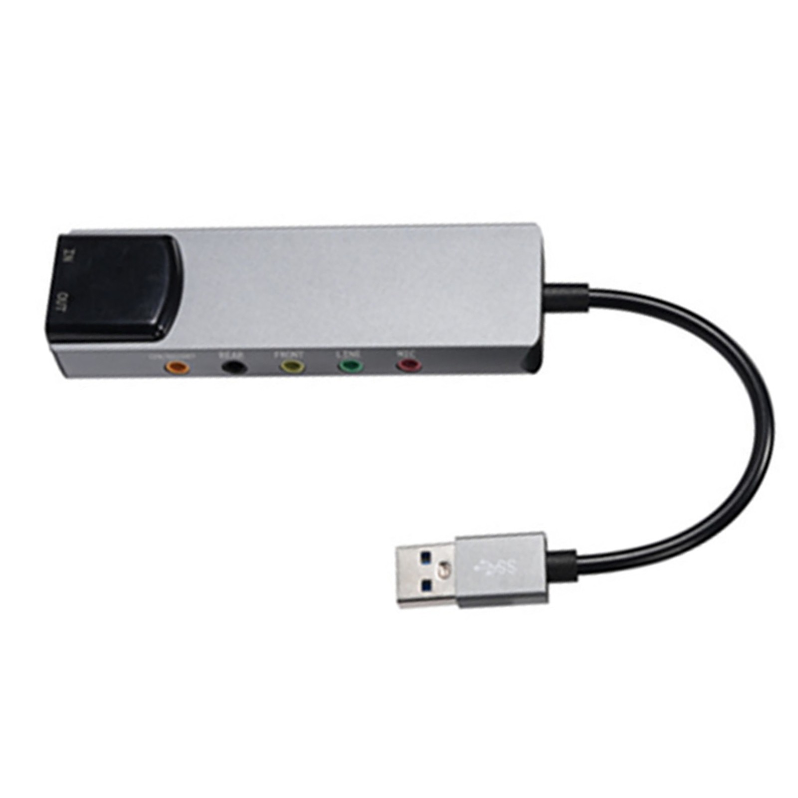 USB Sound Card 5.1 Channel External Audio Card SPDIF Optical Supports AES/EBU