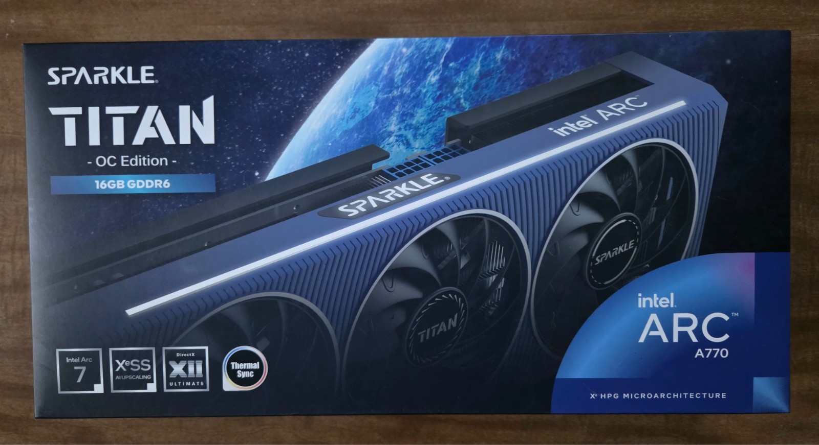 SPARKLE TITAN OC Intel Arc A770 16GB GDDR6 DirectX 12 Ultimate XeSS