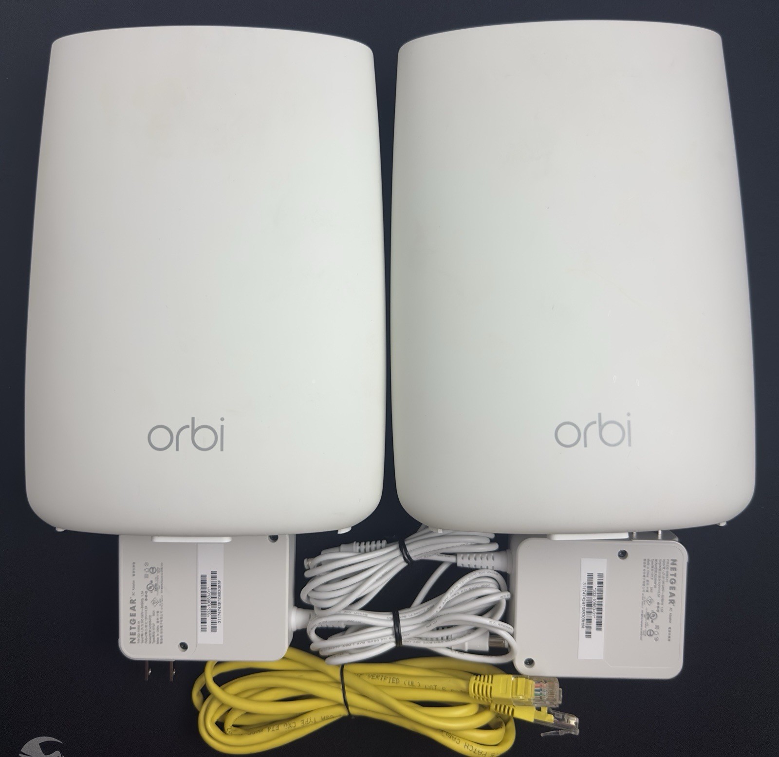 NETGEAR Orbi TriBand Whole Home Mesh WiFi Routers RBS50 / RBR50 W/ Adapters