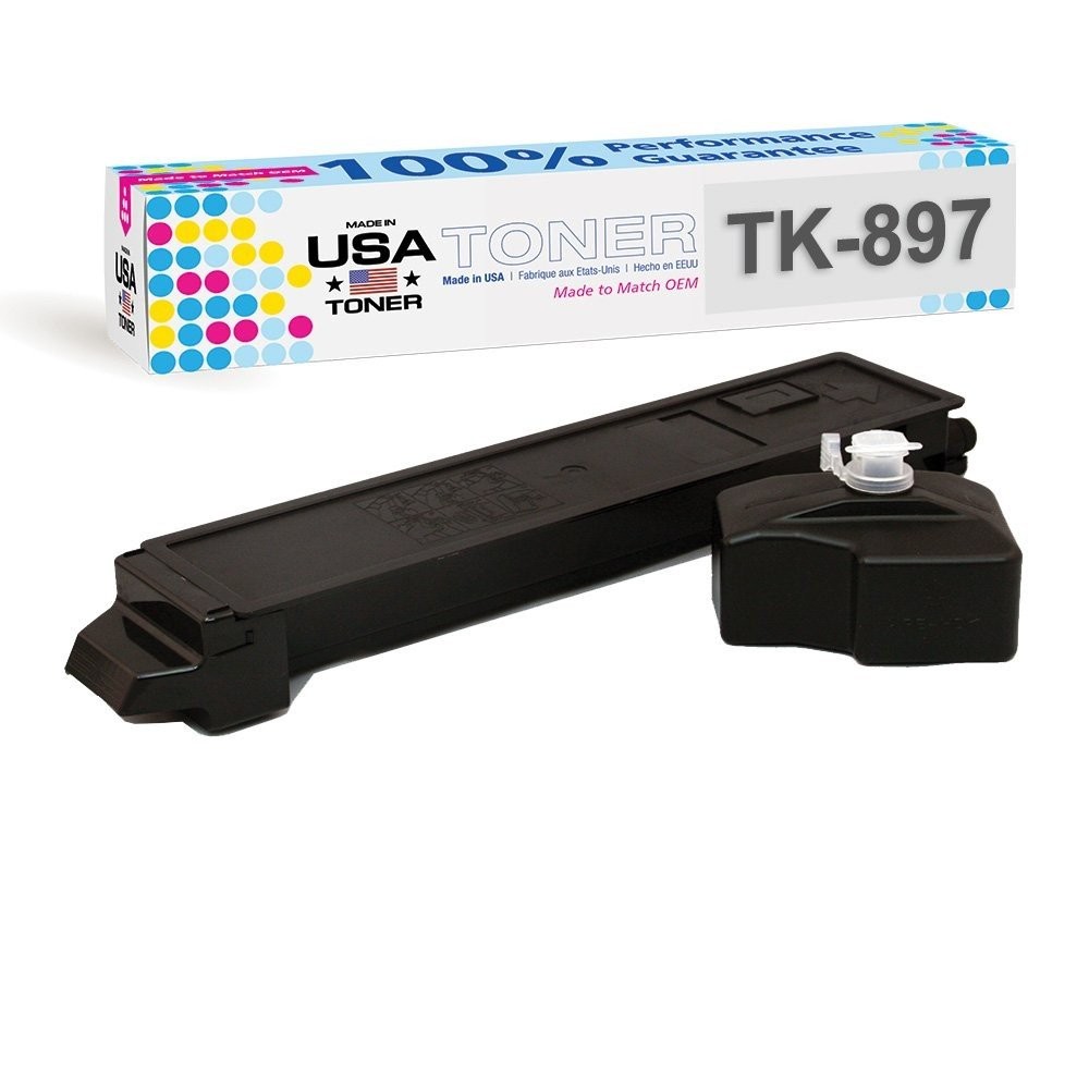 Toner for Kyocera ECOSYS FS-C8520,C8525, TASKalpha 205,255, TK897, TK899, Black