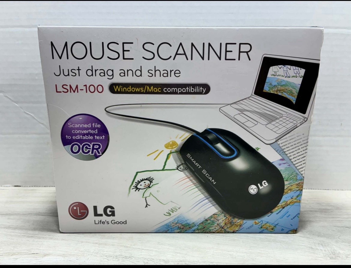 LG Electronics Smart Scan LSM-100 - Scanner Mouse / Personal Scanner - Black
