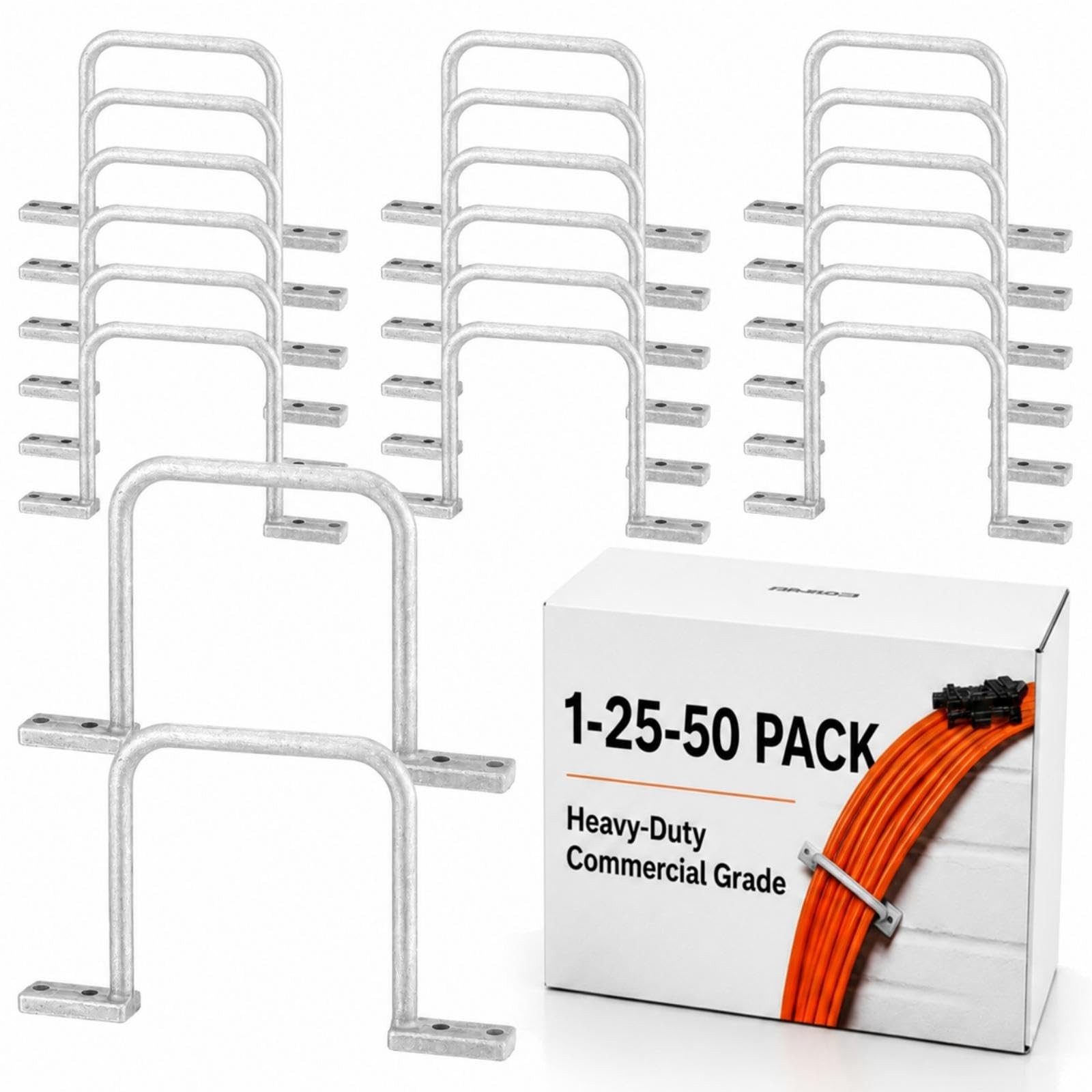 Yaocom 50 Pcs 3 Inch Cable Management D Ring Aluminum Distribution Ring
