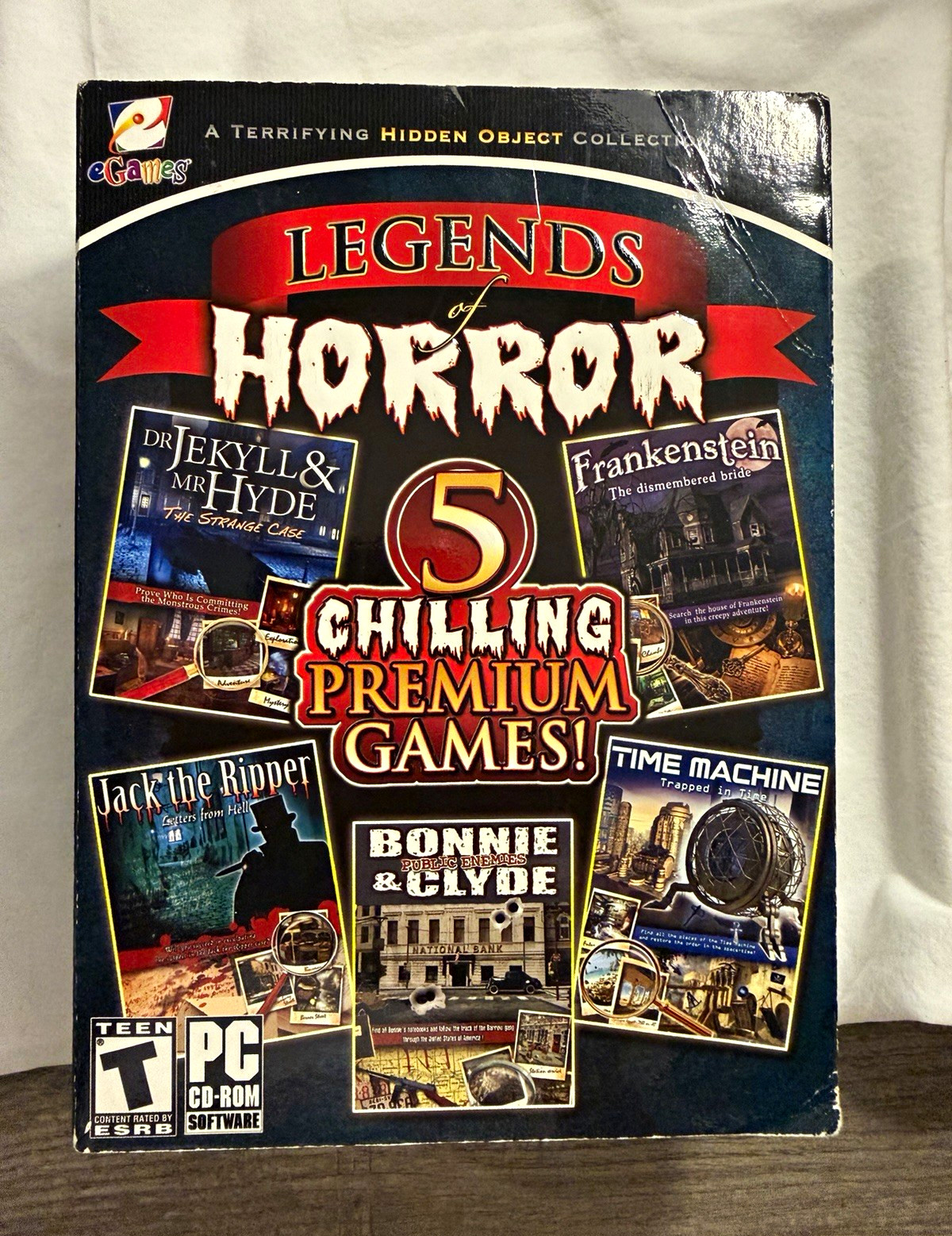 eGames Legends of Horror PC CD Hidden Object Collection 5 Games