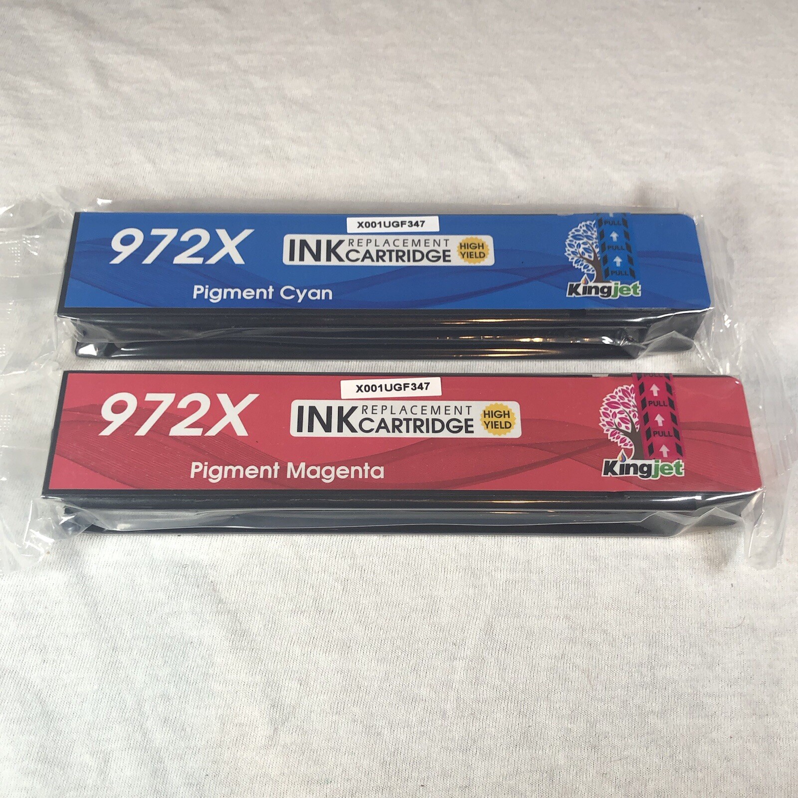 King Jet 972X High Yield Ink Cartridges Cyan Magenta NEW Sealed Replacement
