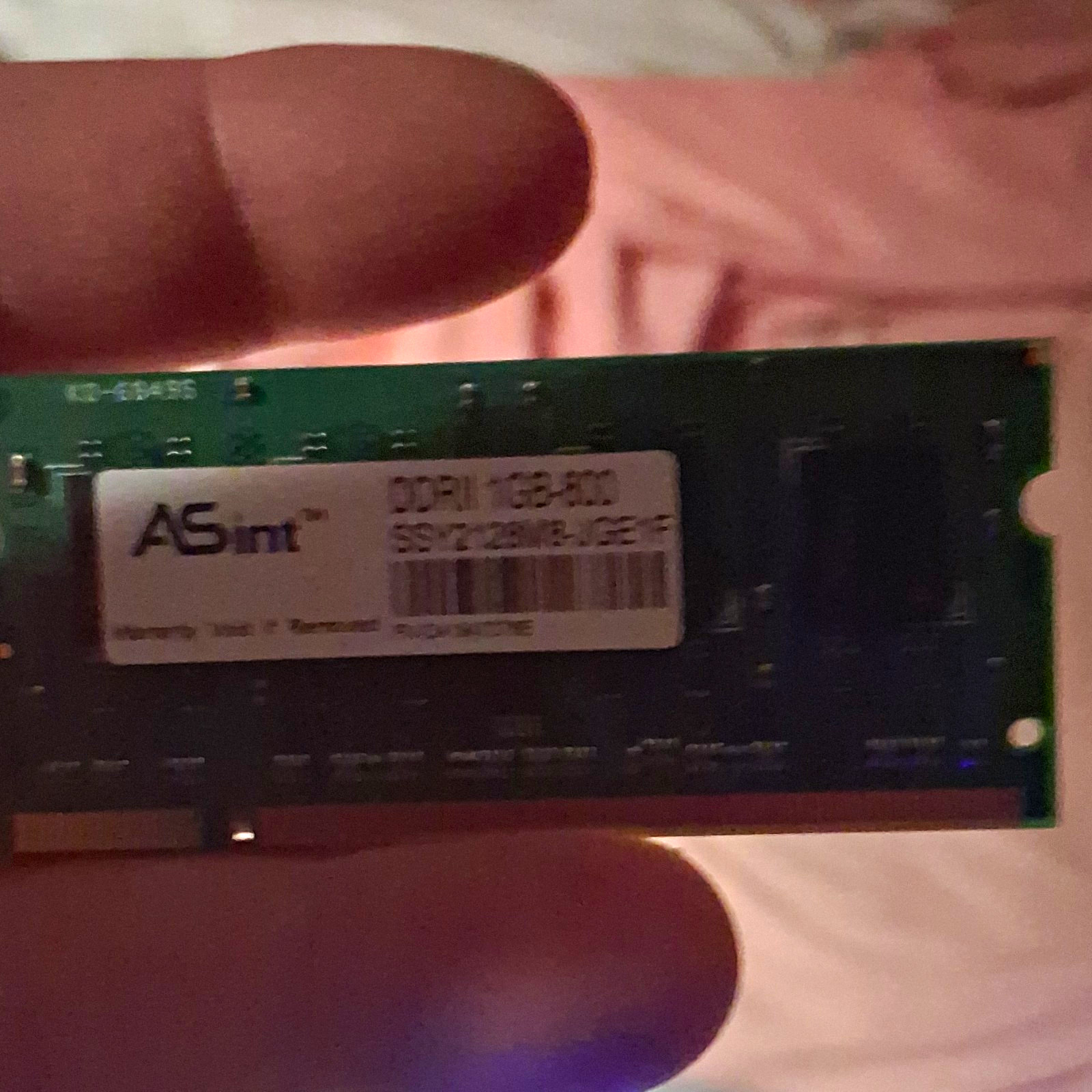 ASint 1GB DDR2 SDRAM SO-DIMM PC2-5300 200-Pin Non-ECC RAM DD2II 1333-1G 1Gb