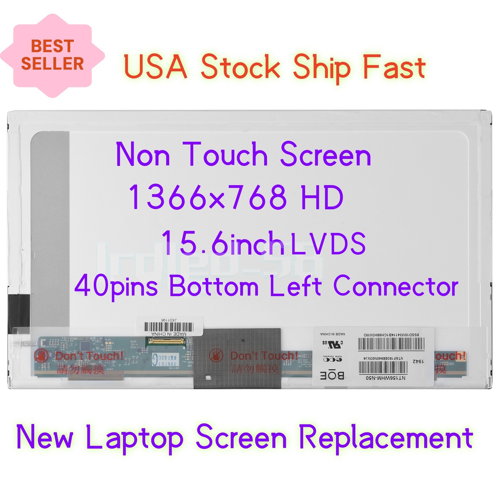 For ASUS X551MA X552 X553M Series 15.6" LED LCD Screen Display Panel HD Panel