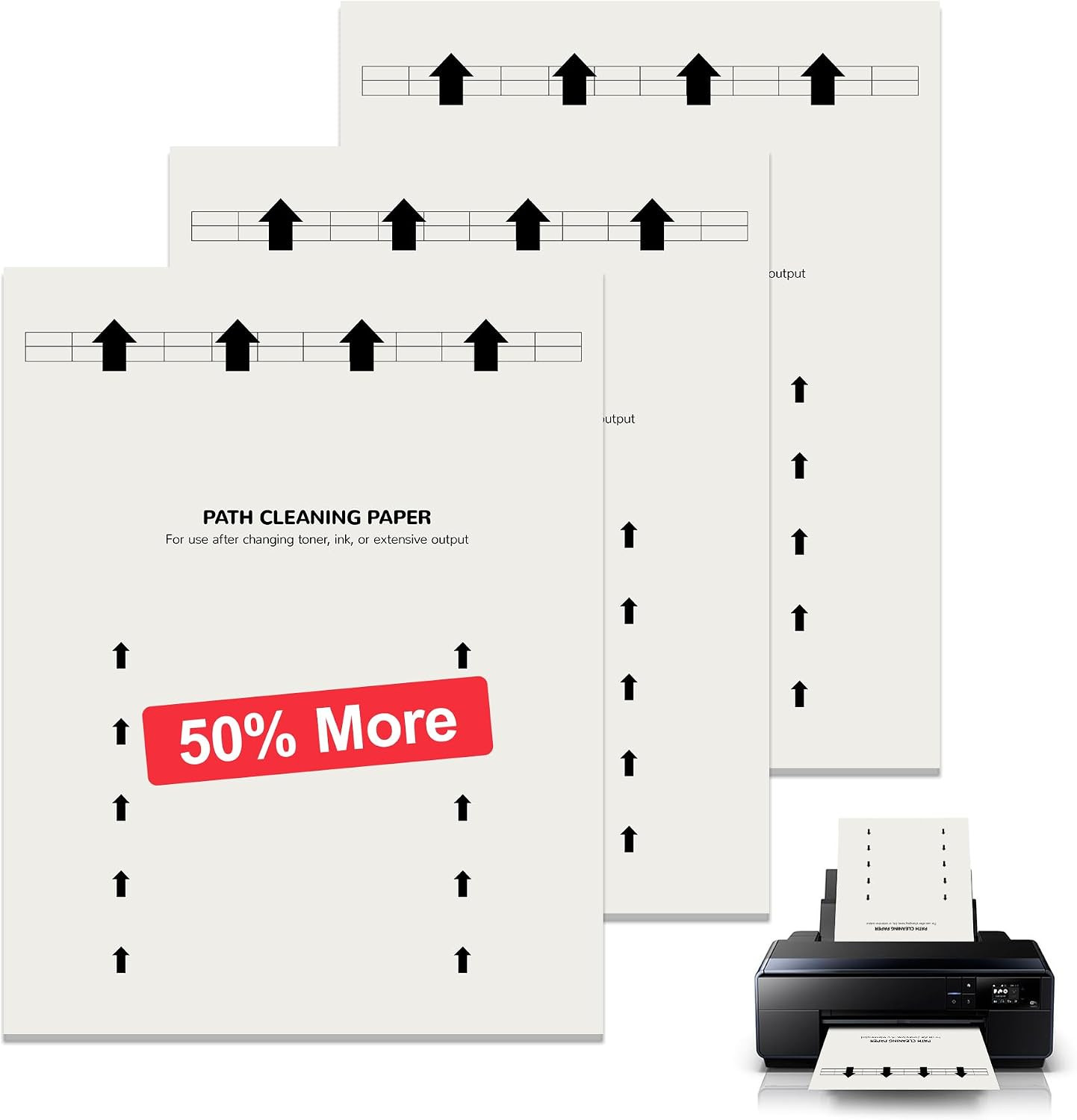 Printer Cleaning Sheets 8.5 X 11 Thickened Kit for Laser & Inkjet Printers |