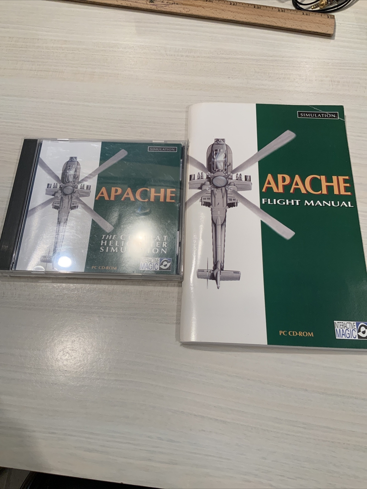 CD Apache - the combat helicopter simulation game - Cd, Case and Manual