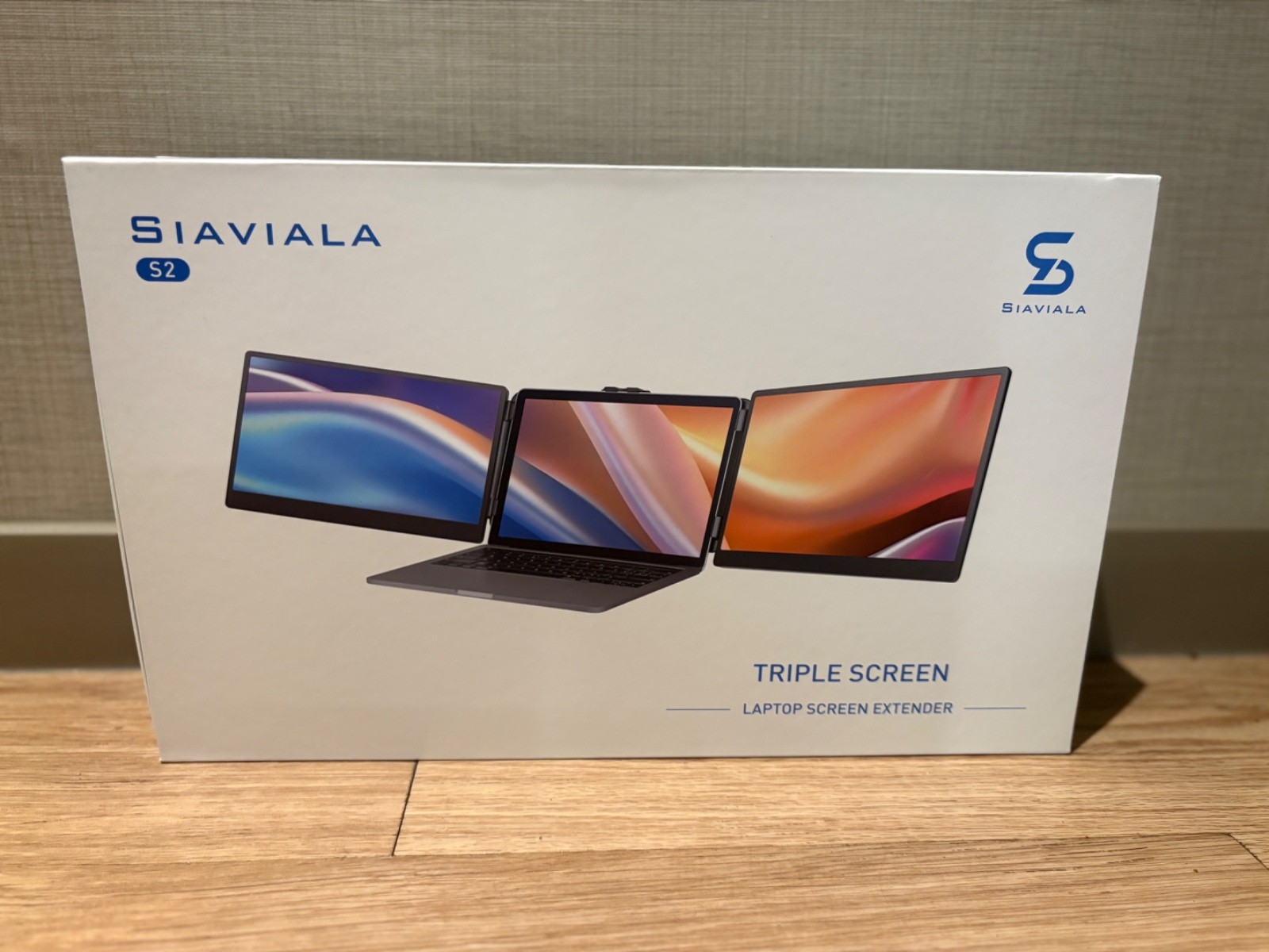 SIAVIALA S2 Triple Laptop Screen Extender 14” 1080P FHD Portable Monitor USB-C