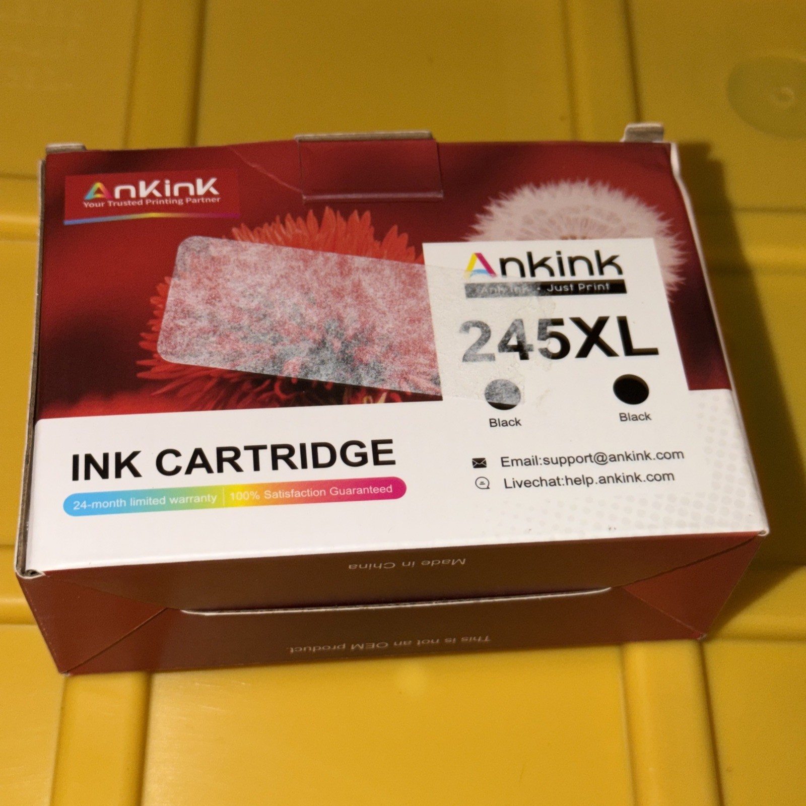 AnKink 245XL Compatible Inkjet Ink Cartridge Black 2 Pack for Canon