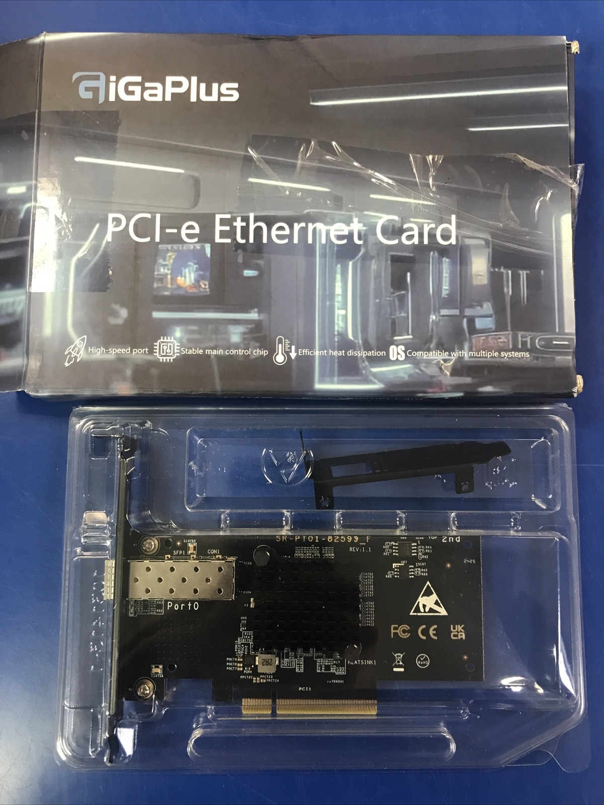 GiGaPlus GP-X520-1S 10G PCI-e Ethernet Card Intel 82599