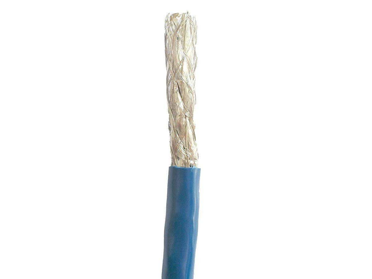 Monoprice Cat8 Network Cable - 2GHz, S/FTP Shielded, Solid, 250 Feet, Blue