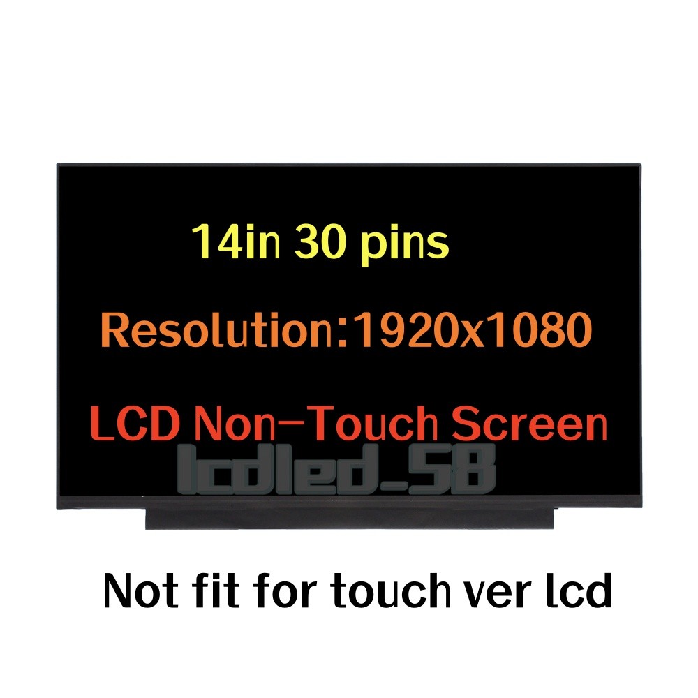 Led Lcd Screen For Dell Inspiron 5485 5488 5490 5493 Laptops 14" FHD 30 Pin New