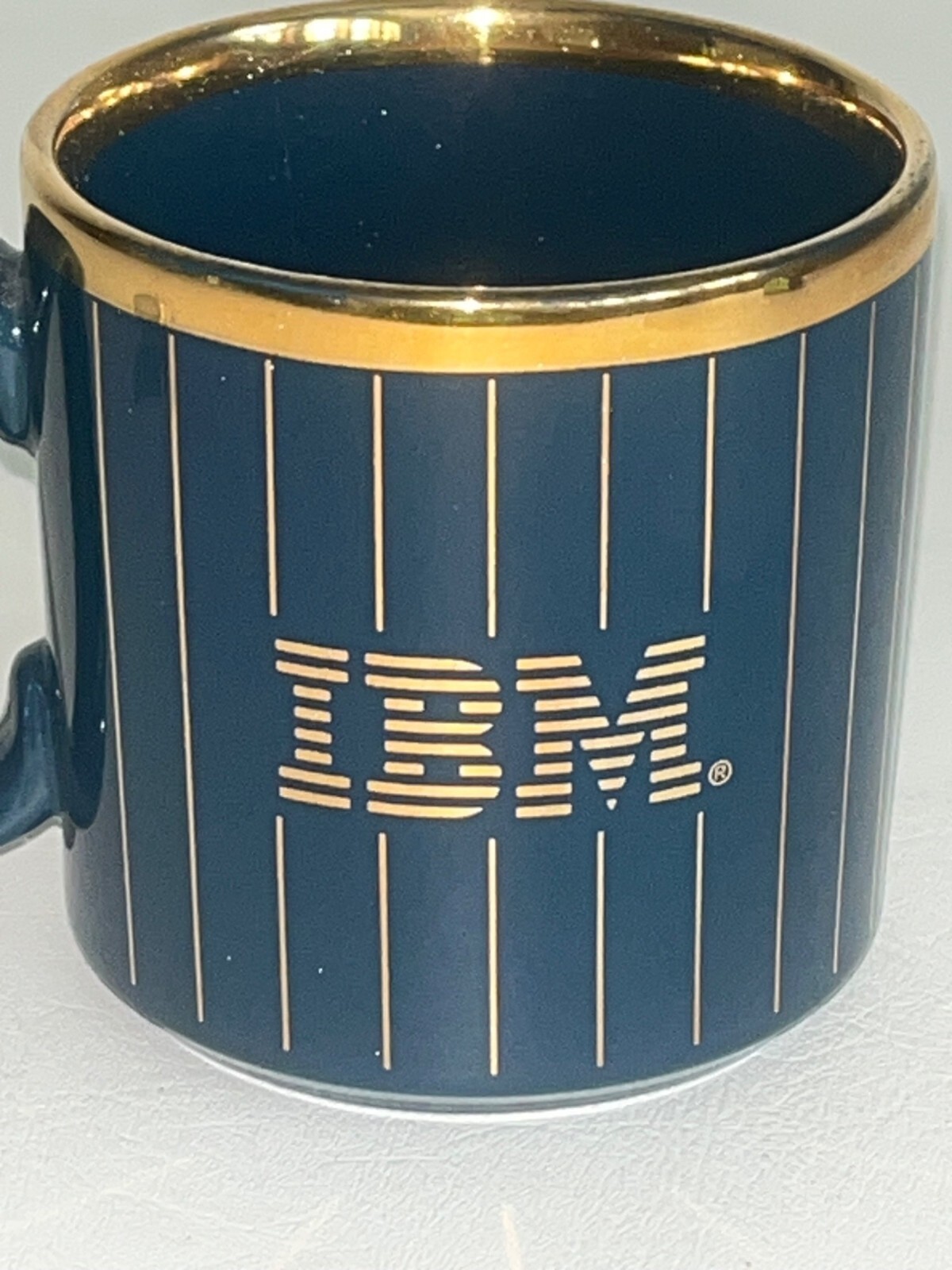 90's IBM Enterprise Systems VM The Next Generation Coffee Mug Cup +Pin Blue Gold