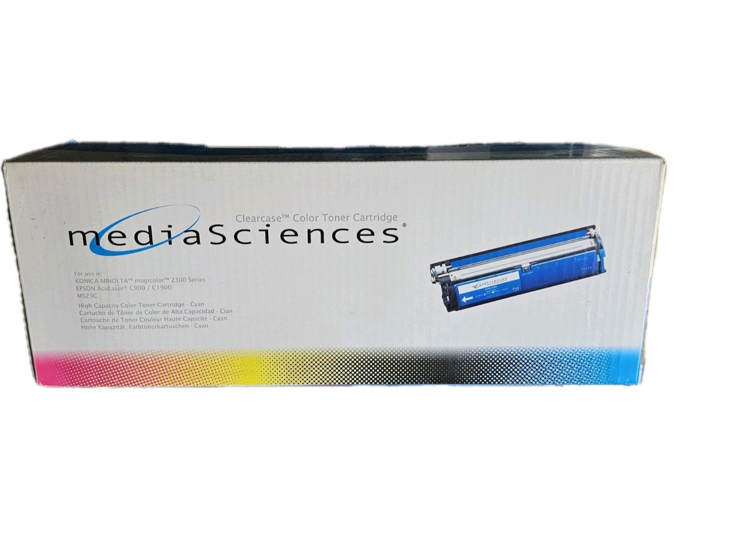 Media Sciences Clearcase MS23C High Yield Toner Cartridge Cyan