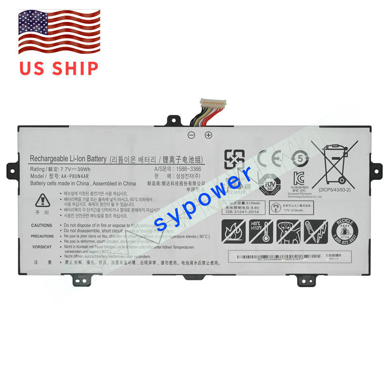 New AA-PBUN4AR Battery for Samsung Series 9 940X3L 900X5L NP900X5L NP940X3L 39Wh