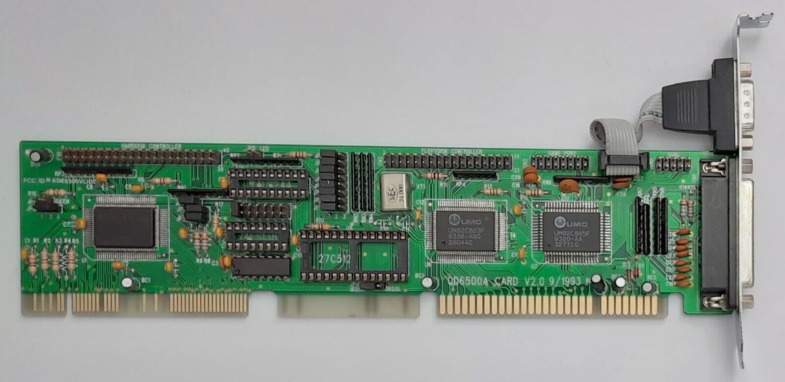 QDI QD6500A Multi-I/O IDE Floppy VLB Controller (Retro, 1993)