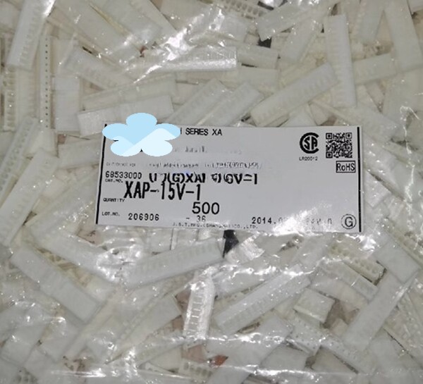 For 500pcs/1bag Connector XAP-15V-1 Rubber shell 15-Pin spacing 2.5mm