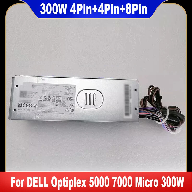 For DELL Optiplex 5000 7000 Micro 300W Power Supply 03XY3J H300EPS-01 01GJMK