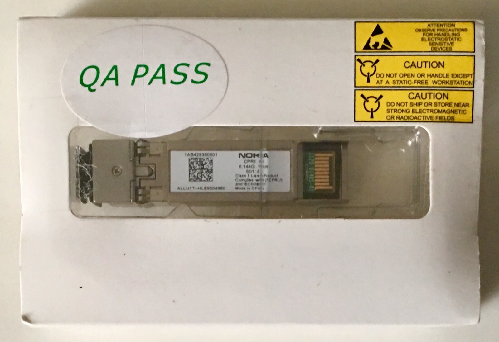 NOKIA Alcatel-Lucent SFP Transceiver Module 1AB429380001 CPRI 2-6 6.144G 15km