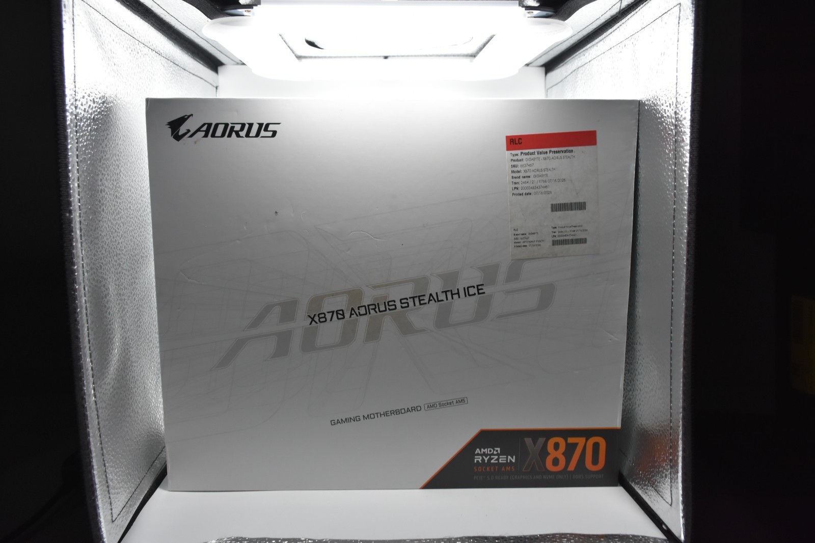 X870 AORUS Stealth ICE Reverse-Connect ATX Motherboard - Tested – Boots to BIOS