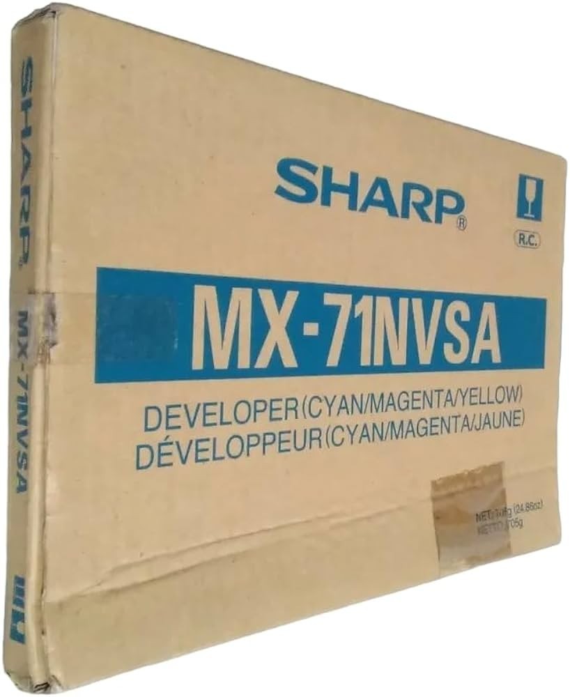 Genuine Sharp MX-71NVSA Tri-Color Developer Kit, New Box. We Ship Fast