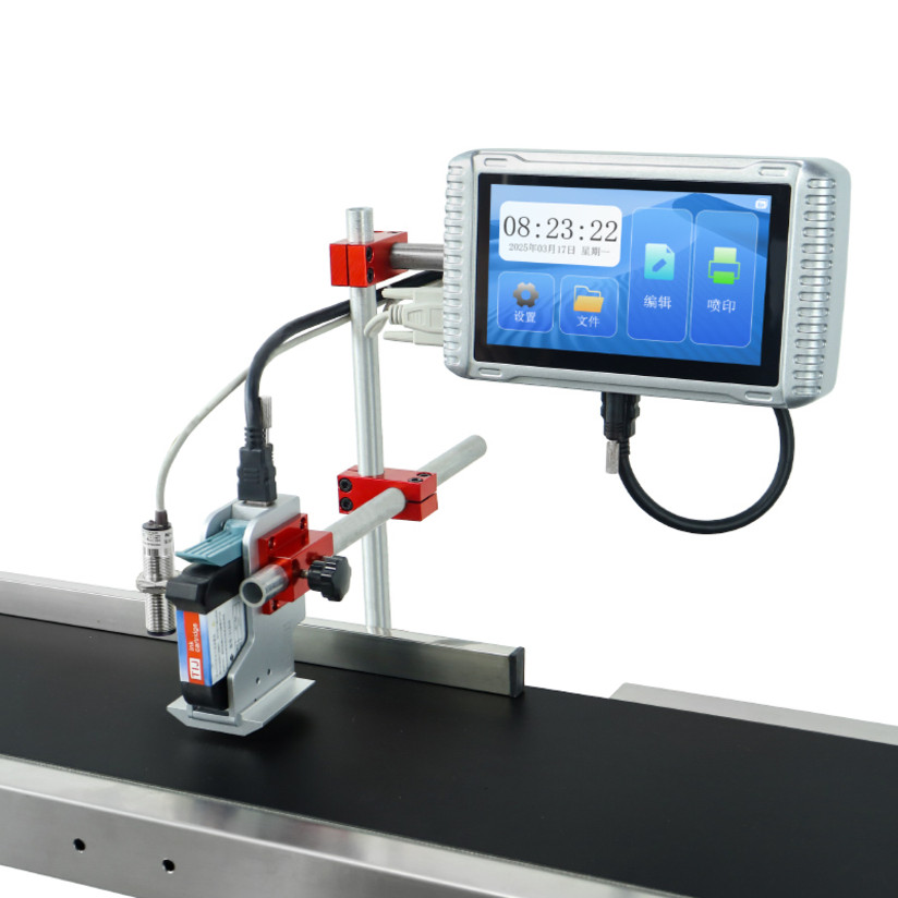 Online TIJ 12.7mm Single Head Inkjet Printer Without Conveyor for Variable Data