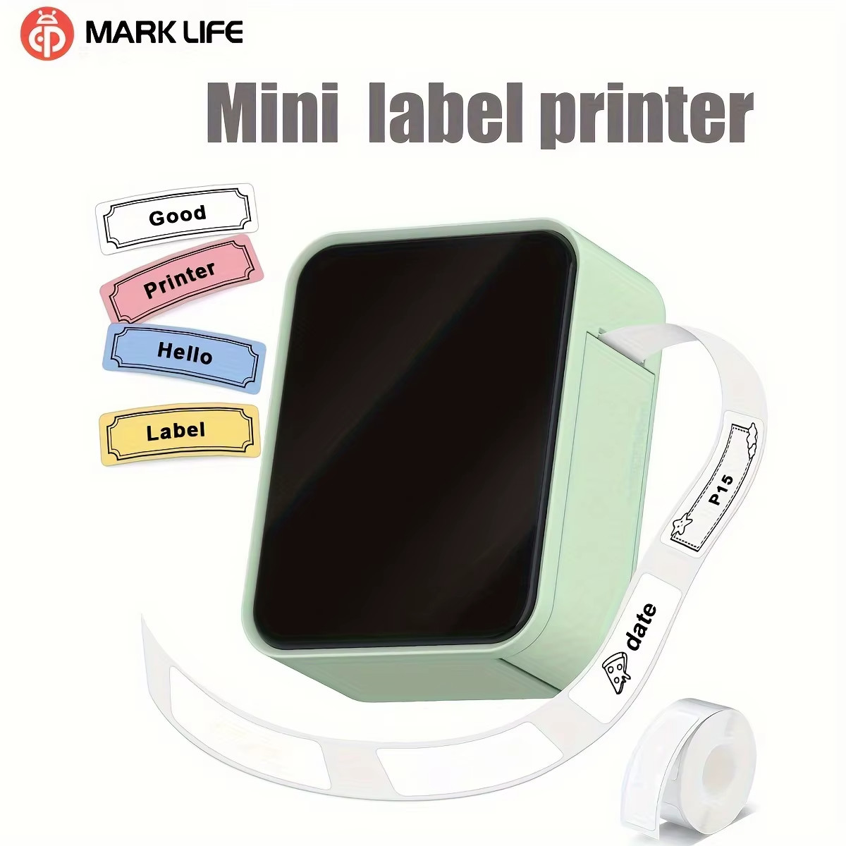 MarkLife P15 Mini Portable Thermal Printer Wireless Bluetooth-compatible Label T