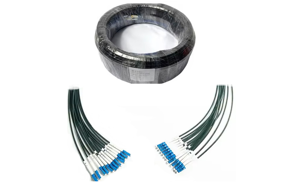 12 Strands 75M LC-LC Outdoor Armored Single-Mode Fiber Optic Cable=39487